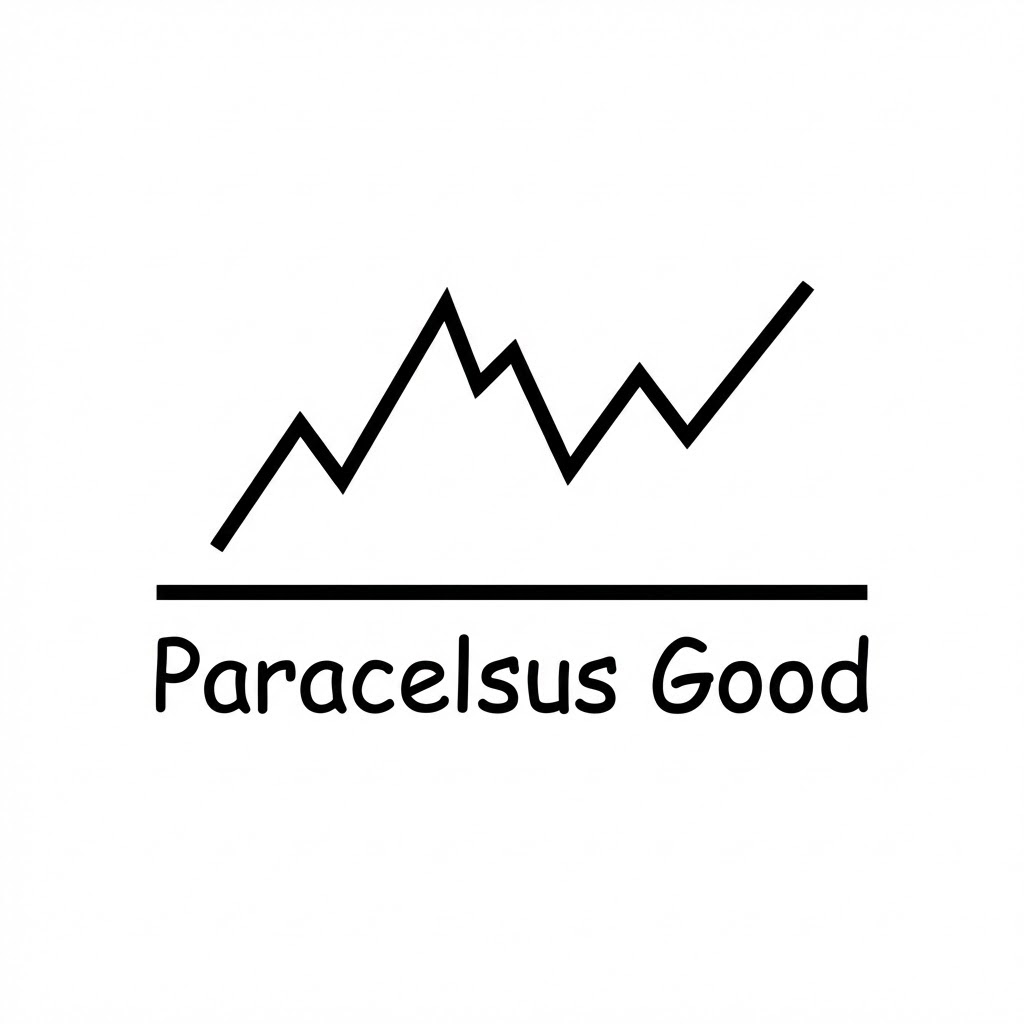 logo picturing a mountain range and the text Paracelsus Good